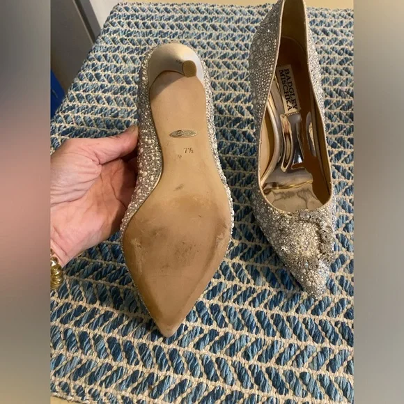 BADGLEY MISCHKA CHER II Crystal Wedding Shoes - Picture 7 of 14